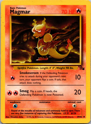 1999 Fossil 39/62 Magmar Uncommon A84