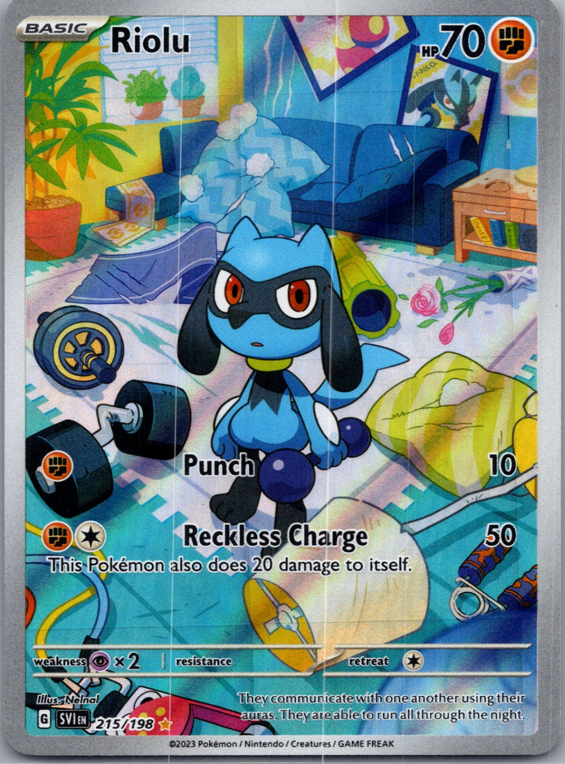 SV01: Scarlet & Violet Base Set 215/198 Riolu Illustration Rare NM