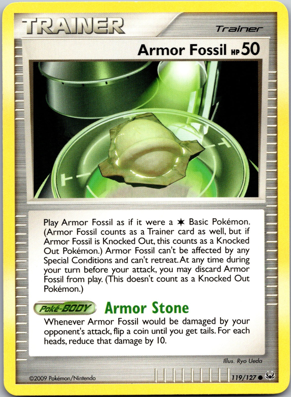 2009 Platinum 119/127 Armor Fossil LP