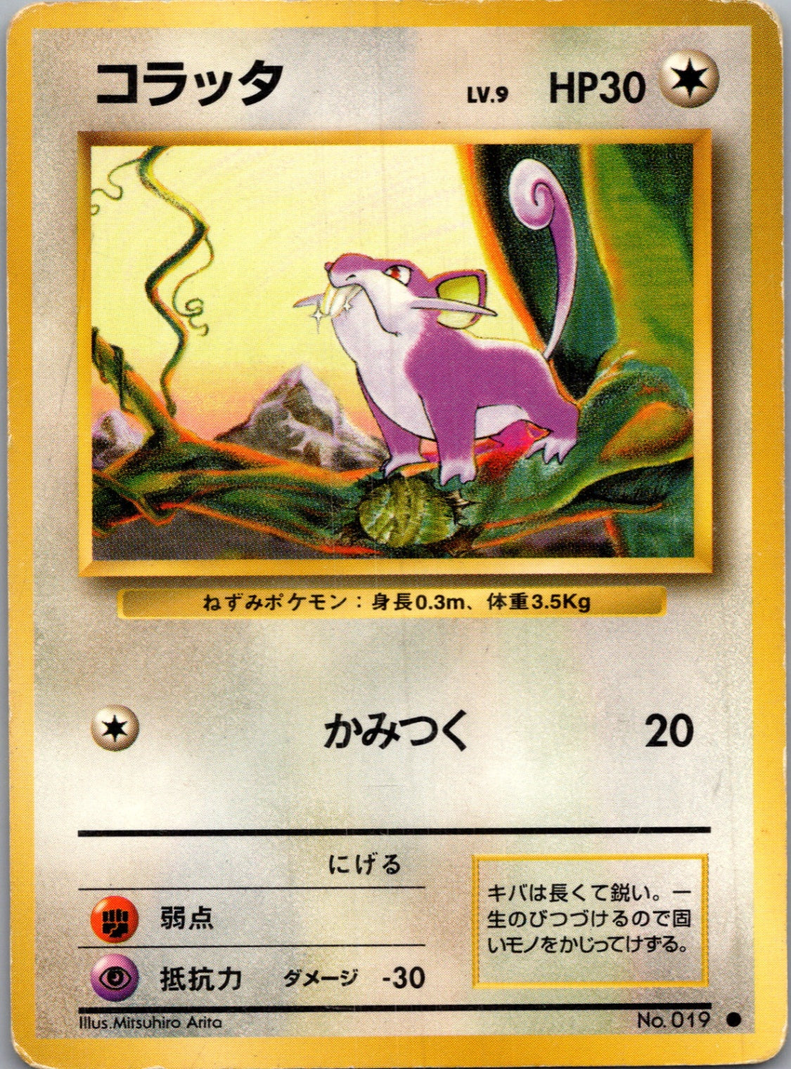 1996 Expansion Pack  Rattata Common  (JP) J75