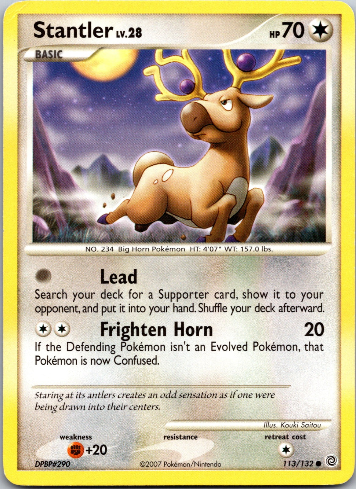 2007 Secret Wonders 113/132 Stantler LP A239