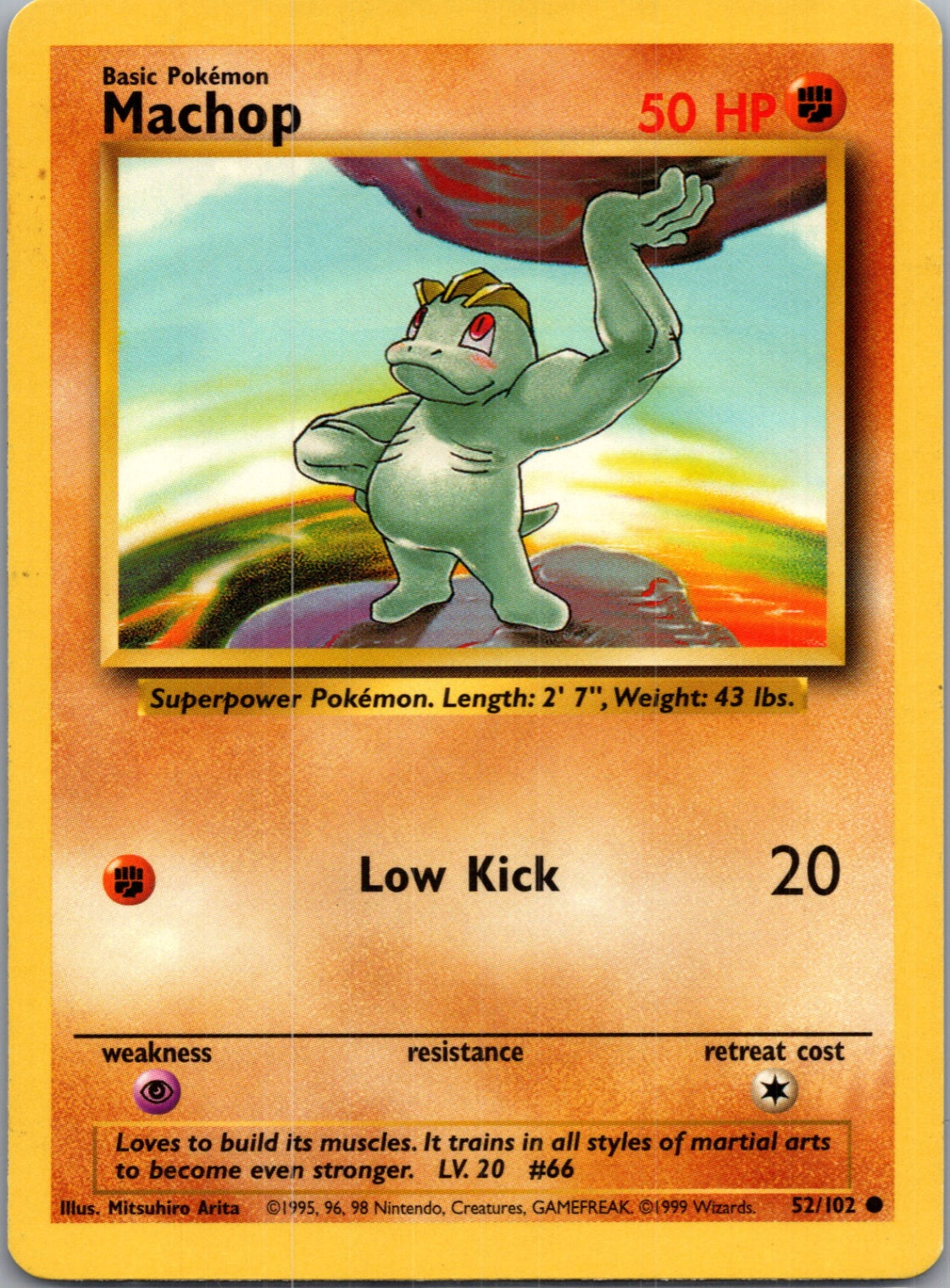 Base Set 2 078/130 Machop Common NM