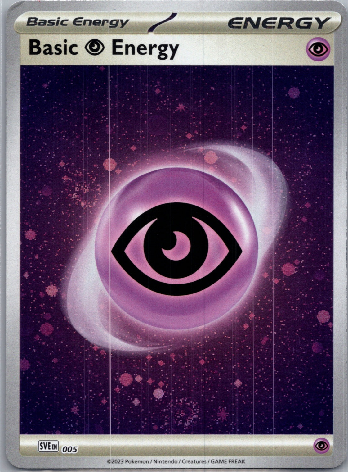 Prize Pack Series Cards 005 Basic Psychic Energy -  (Cosmos Holo) Common NM