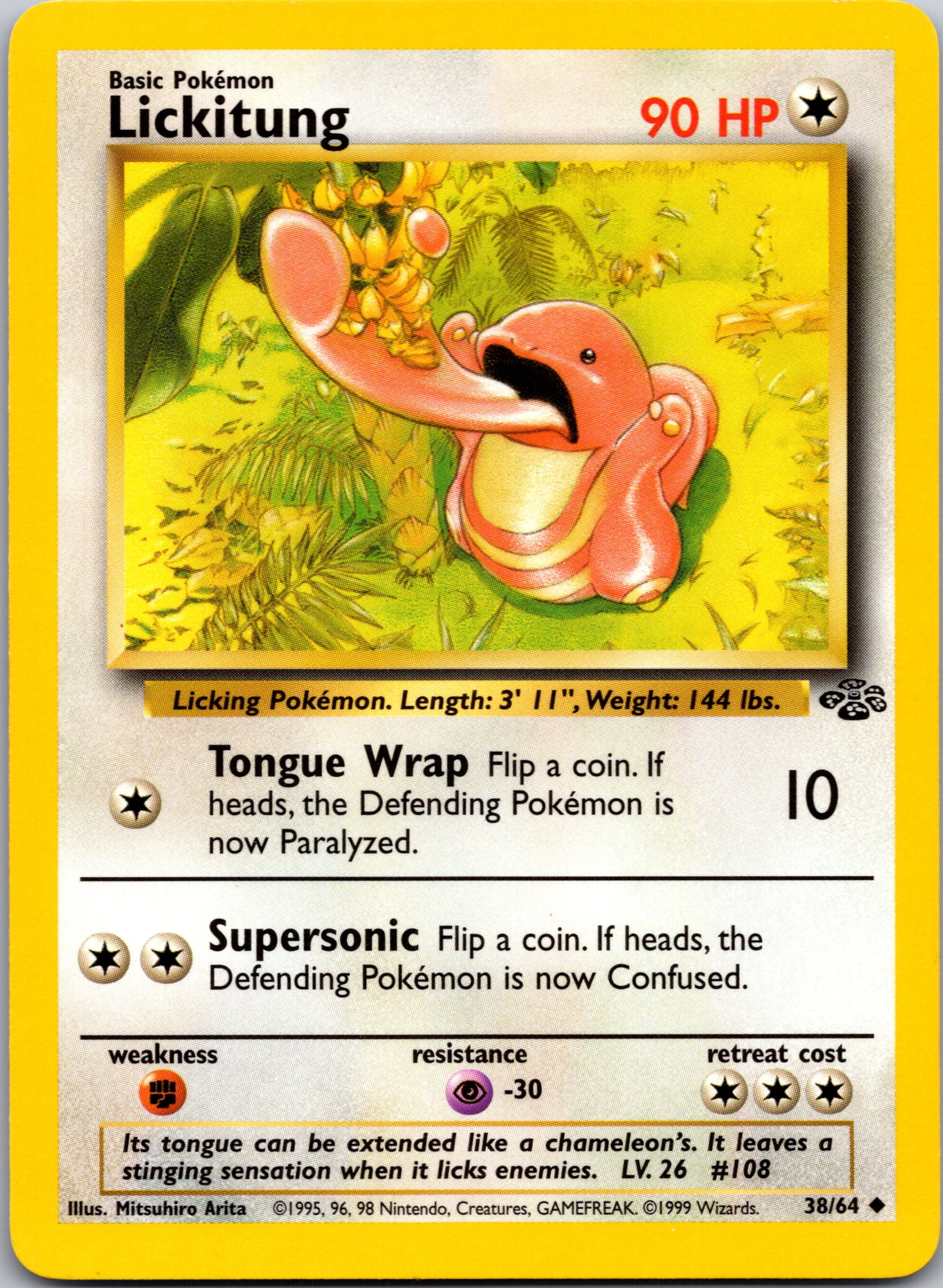 1999 Jungle 38/64 Lickitung Uncommon A114