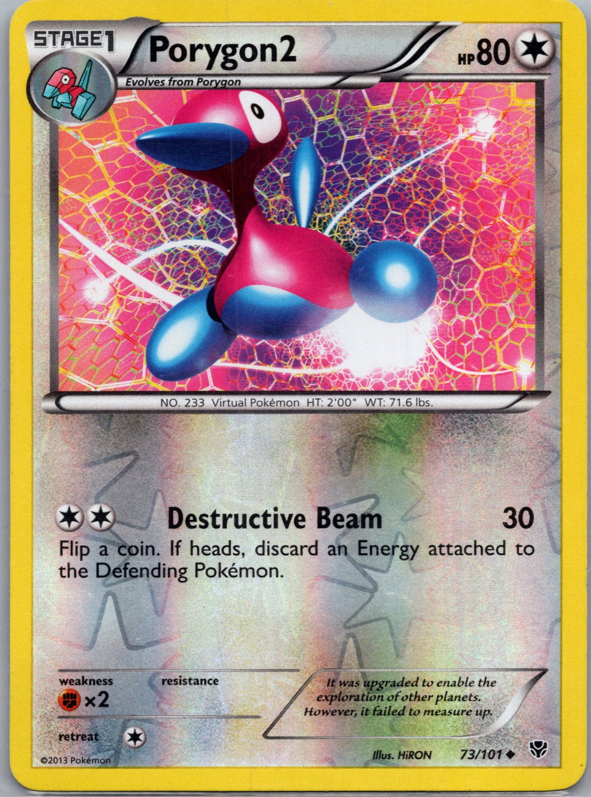 2013 Plasma Blast 73/101 Porygon2 LP