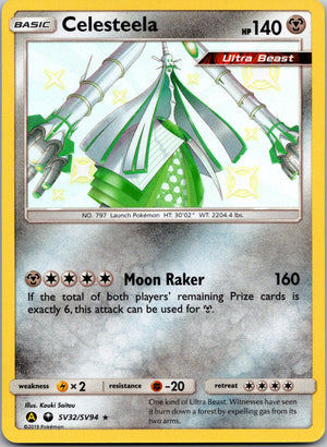 2019 Hidden Fates: Shiny Vault SV32/SV94 Celesteela NM