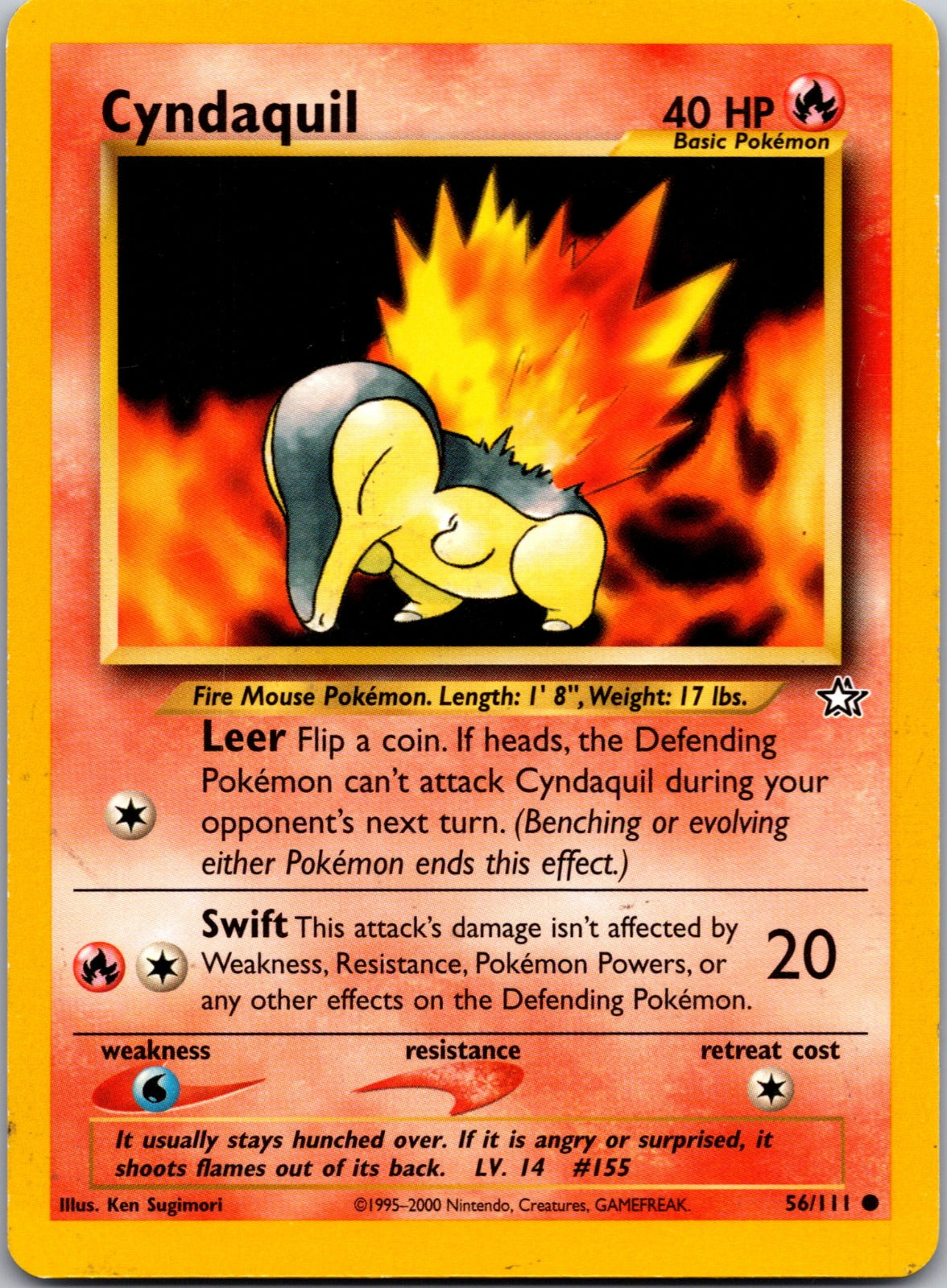 2000 Neo Genesis 056/111 Cyndaquil (56) LP