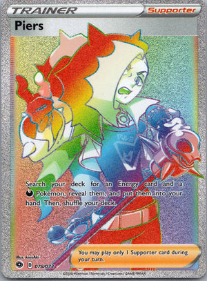 2020 Champion's Path 78/73 Piers (Secret) Secret Rare D116