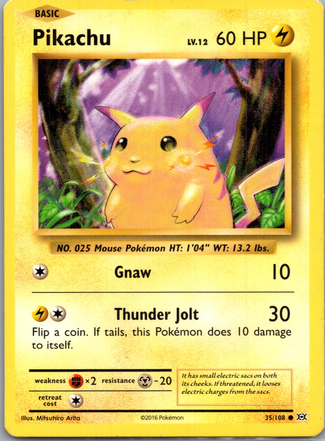 2016 XY - Evolutions 35/108 Pikachu Common G360