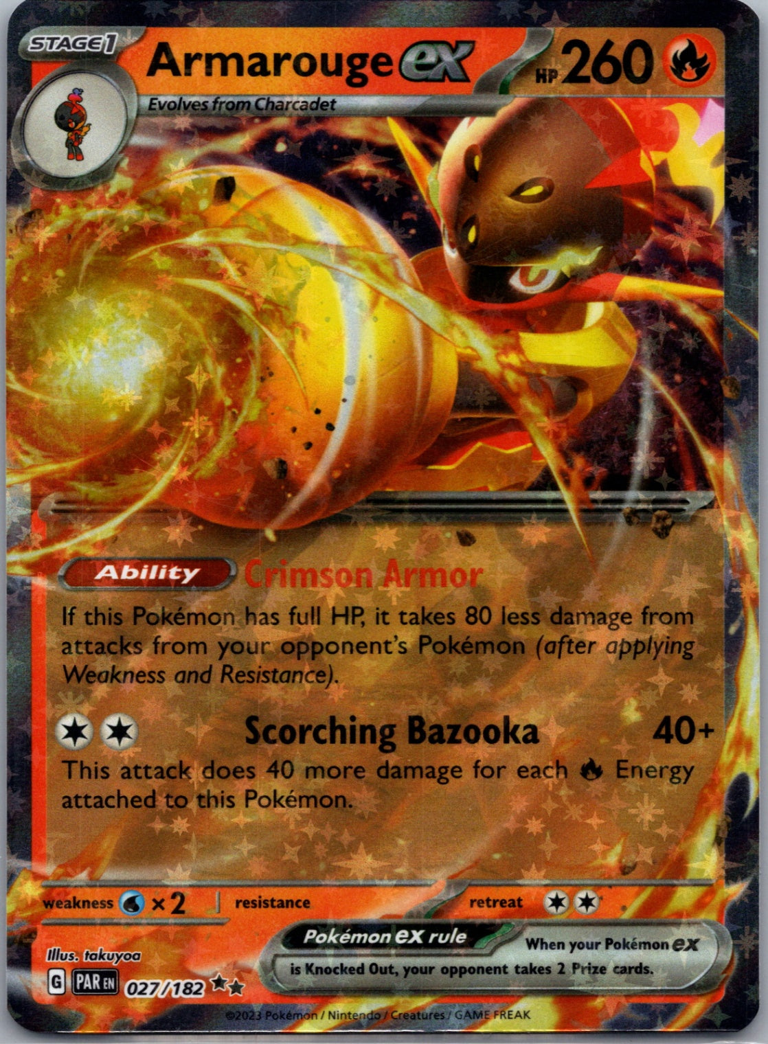 2023 SV04: Paradox Rift 027/182 Armarouge ex Double Rare D216