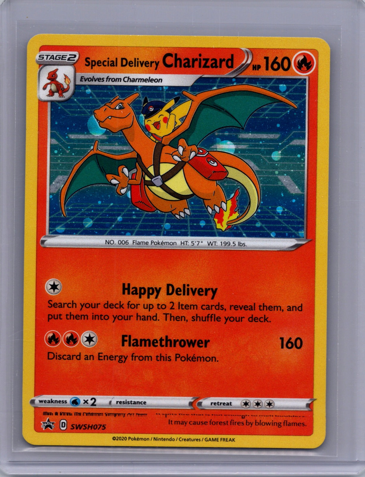Special Delivery Charizard Holo Promo SWSH: Sword & Shield Promo Cards SWSH075 LP