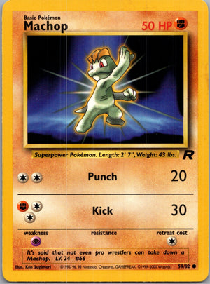 Team Rocket 59/82 Machop Common NM