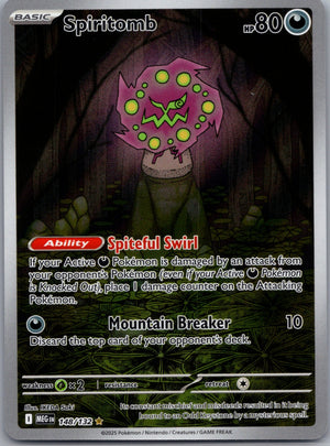 Spiritomb Holofoil Illustration Rare ME01: Mega Evolution 148/132 NM