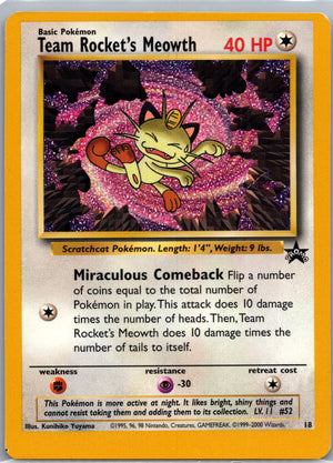 2000 WoTC Promo 18/53 Team Rocket's Meowth Promo M28