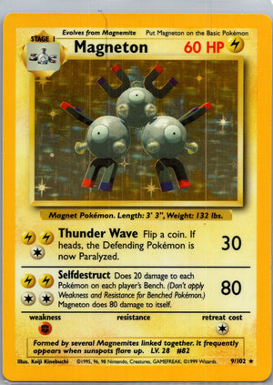 1999 Base Set 009/102 Magneton Holo Rare G239