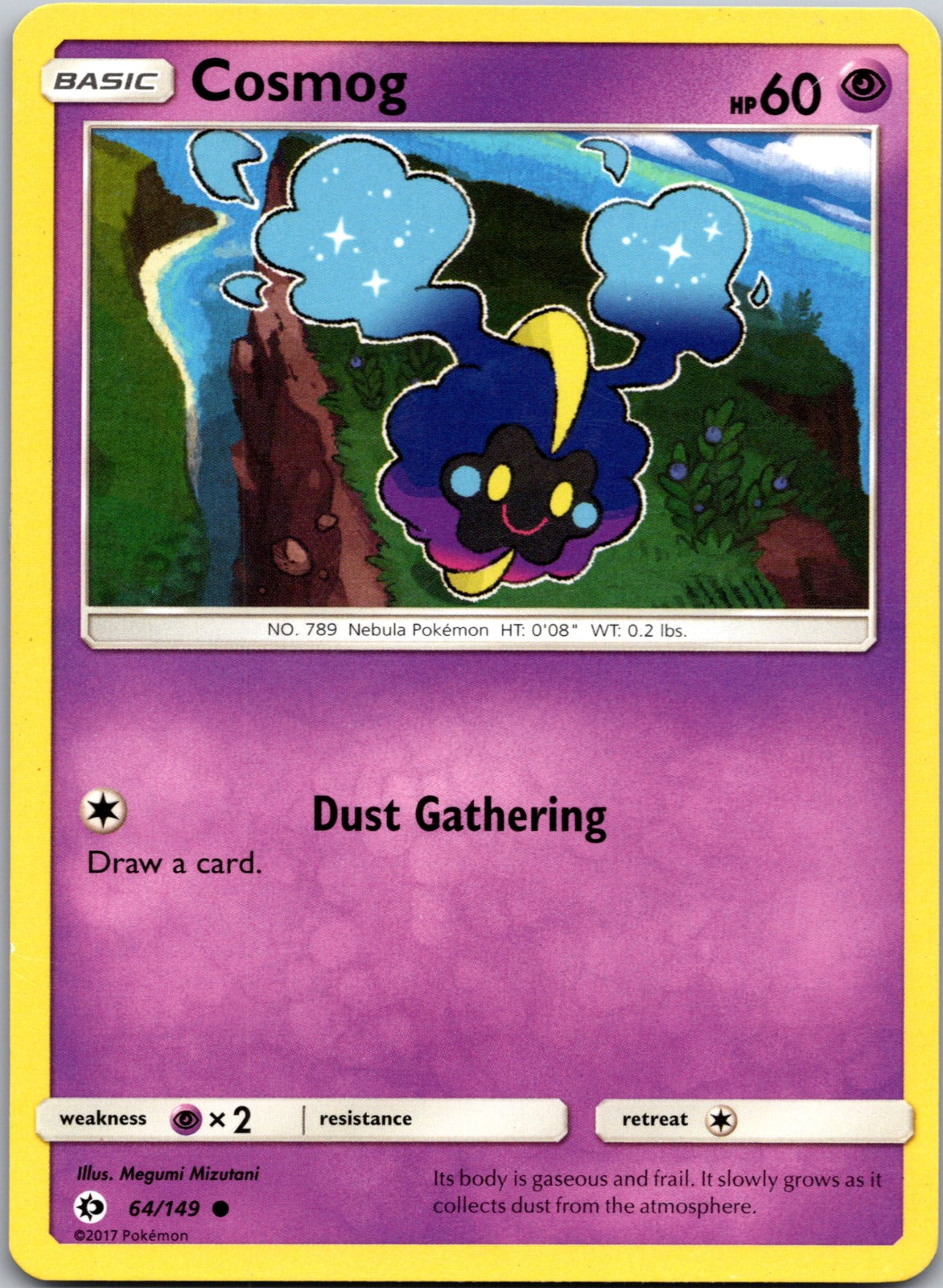 2017 Cosmog SM Base Set 64/149 NM