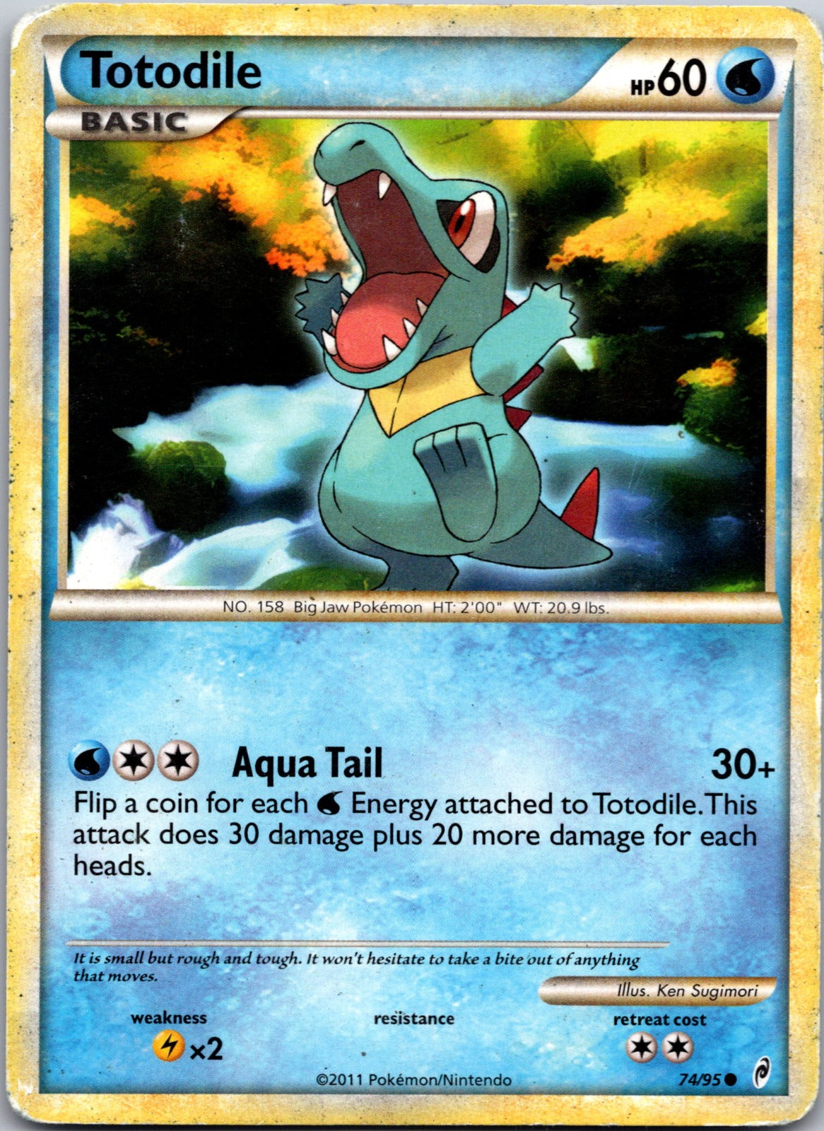 2011 Call of Legends 74/95 Totodile HP Z48