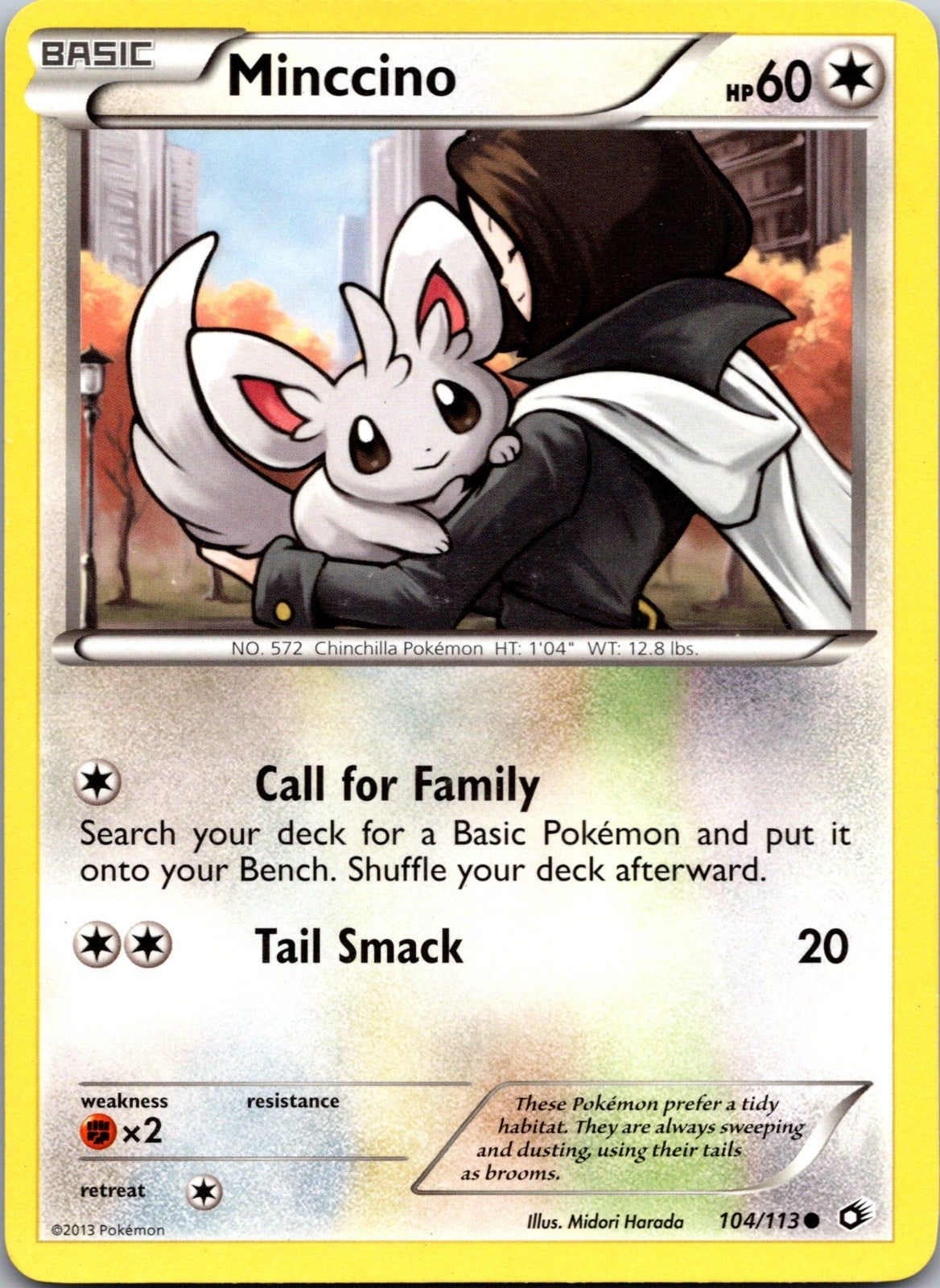 2013 Legendary Treasures 104/113 Minccino LP