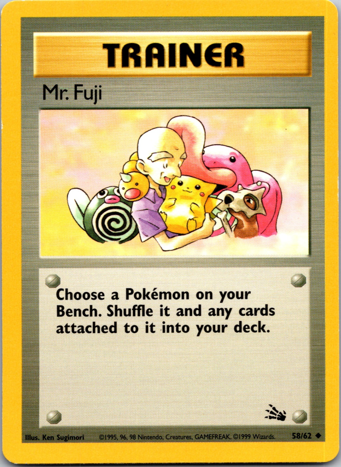 1999 Fossil 58/62 Mr. Fuji Uncommon L138