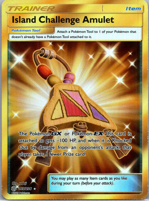 2019 SM - Cosmic Eclipse 265/236 Island Challenge Amulet (Secret) Secret Rare F178