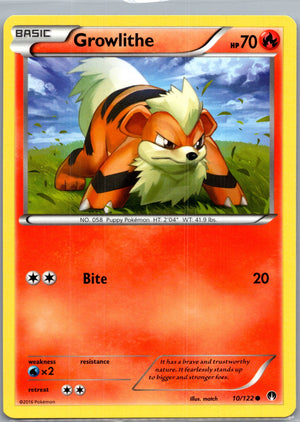 2016 XY - BREAKpoint 10/122 Growlithe LP