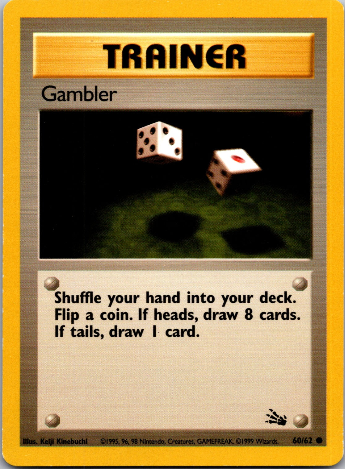 1999 Fossil 60/62 Gambler Common L162