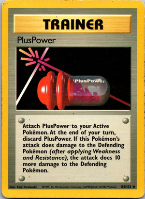 1999 Base Set 084/102 PlusPower Uncommon C301