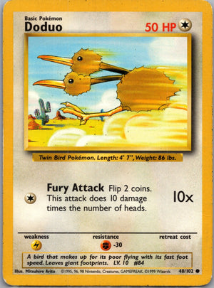 Base Set 2 072/130 Doduo Common NM
