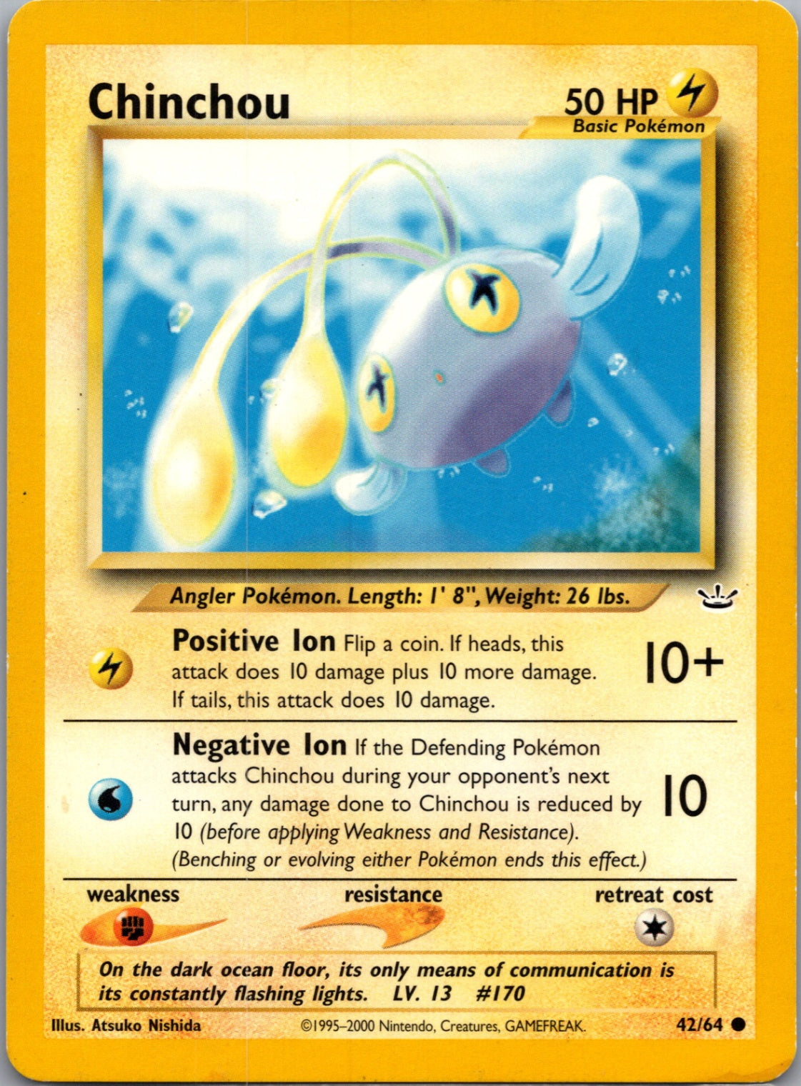 Neo Revelation 42/64 Chinchou Common NM