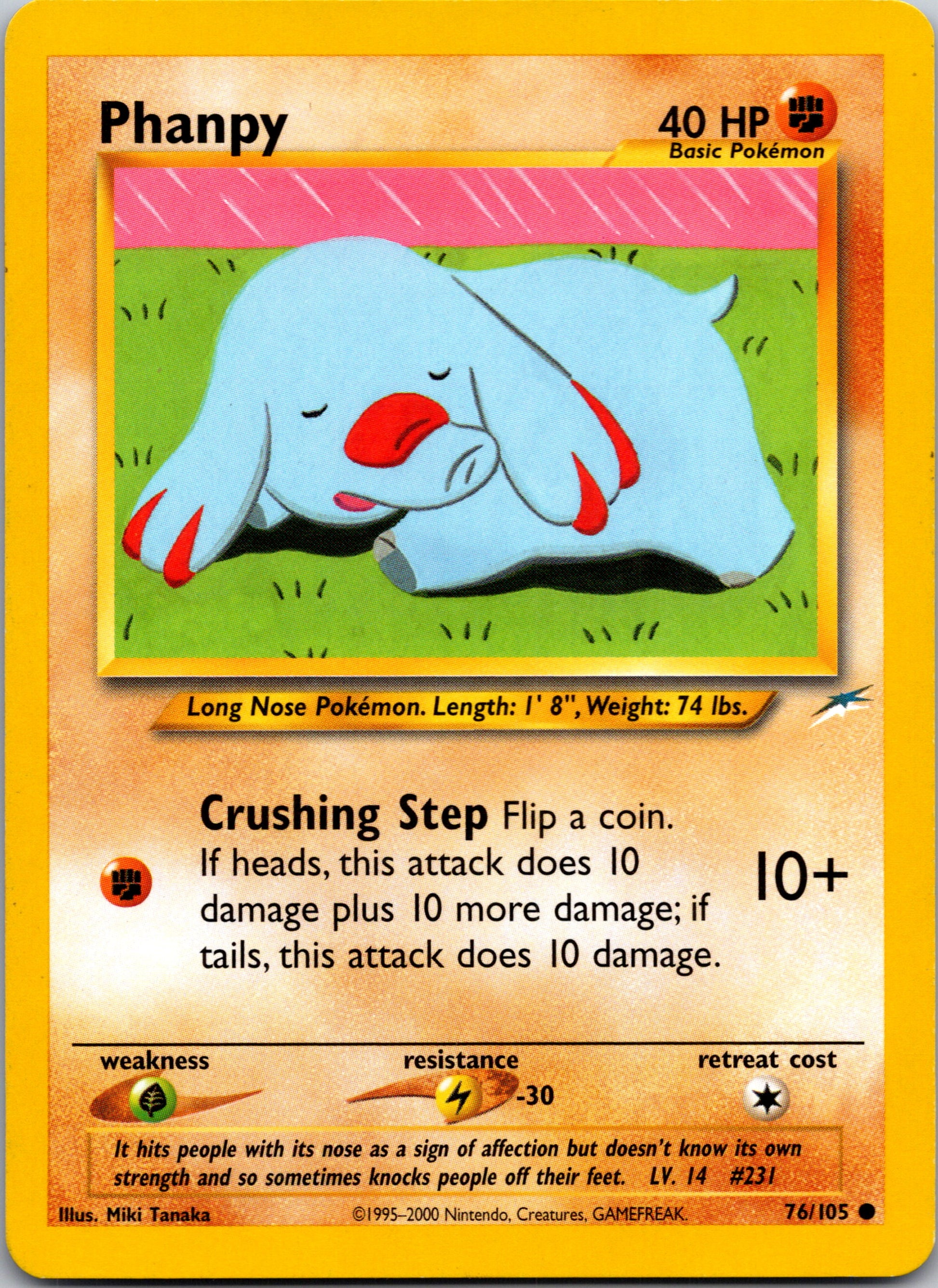 2002 Neo Destiny 076/105 Phanpy Common A244