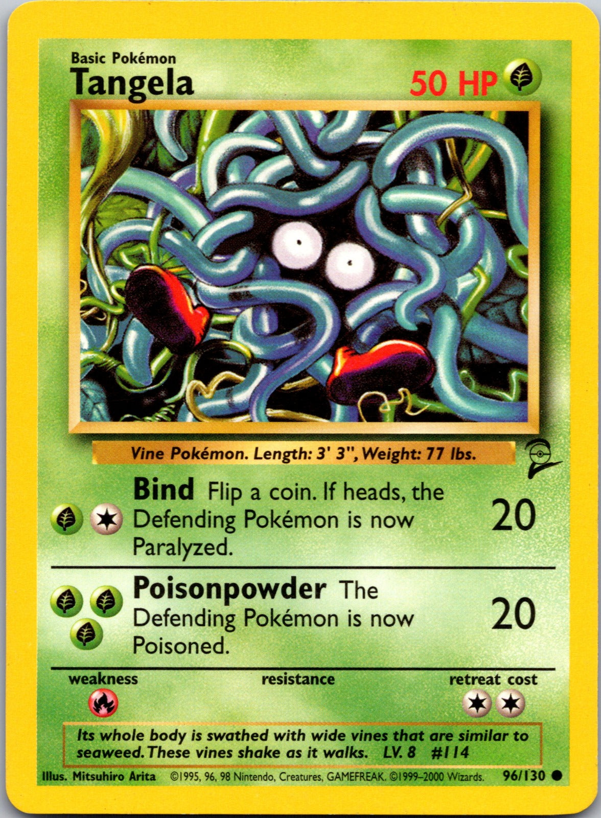 2000 Base Set 2 096/130 Tangela LP
