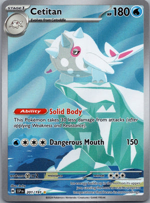 Cetitan Holofoil Illustration Rare SV08: Surging Sparks 201/191 NM