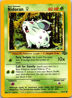 1999 Jungle 57/64 Nidoran F LP
