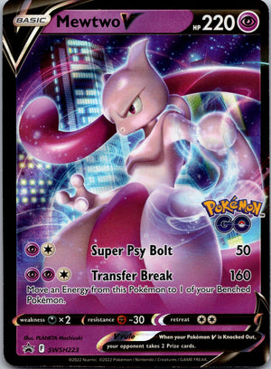 2022 SWSH Promo SWSH223 Mewtwo V Pokémon Go D244