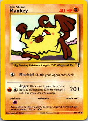 2000 Team Rocket 61/82 Mankey Common L193