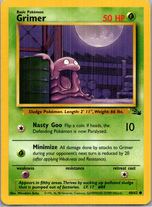 1999 Fossil #48/62 Grimer Common B174