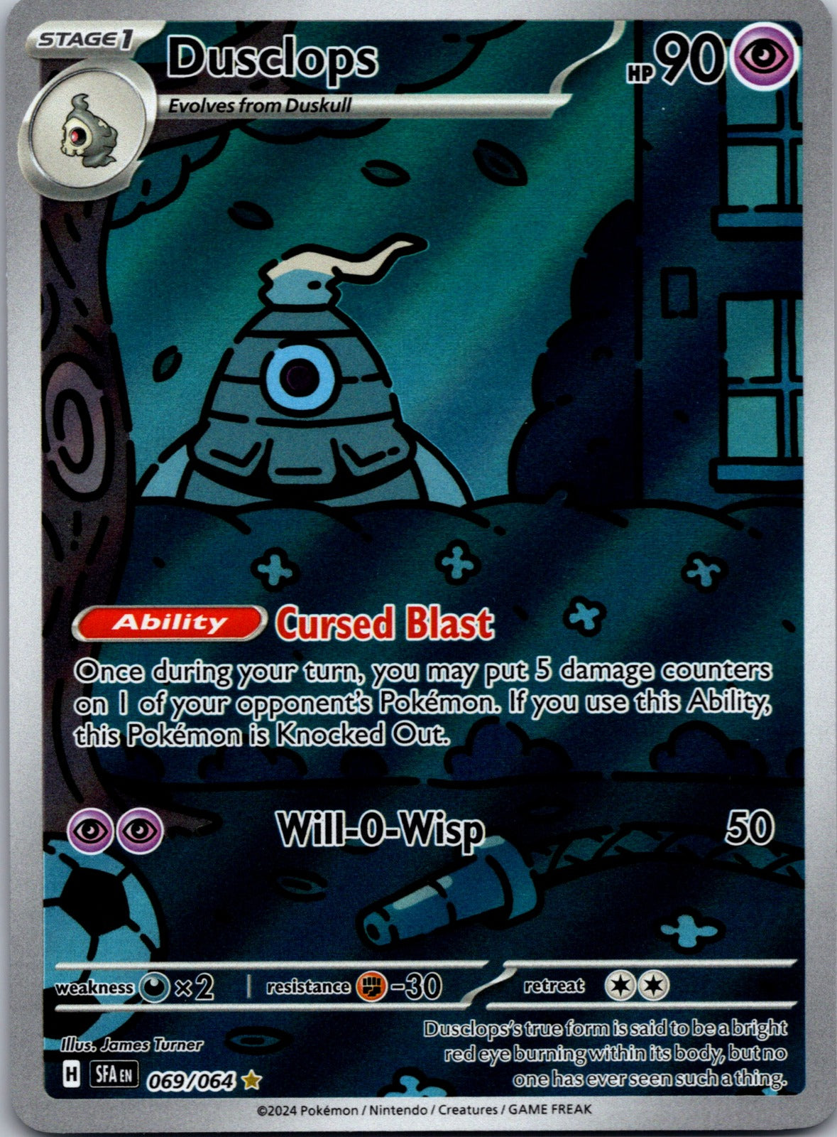 2024 SV: Shrouded Fable 069/064 Dusclops NM  X55