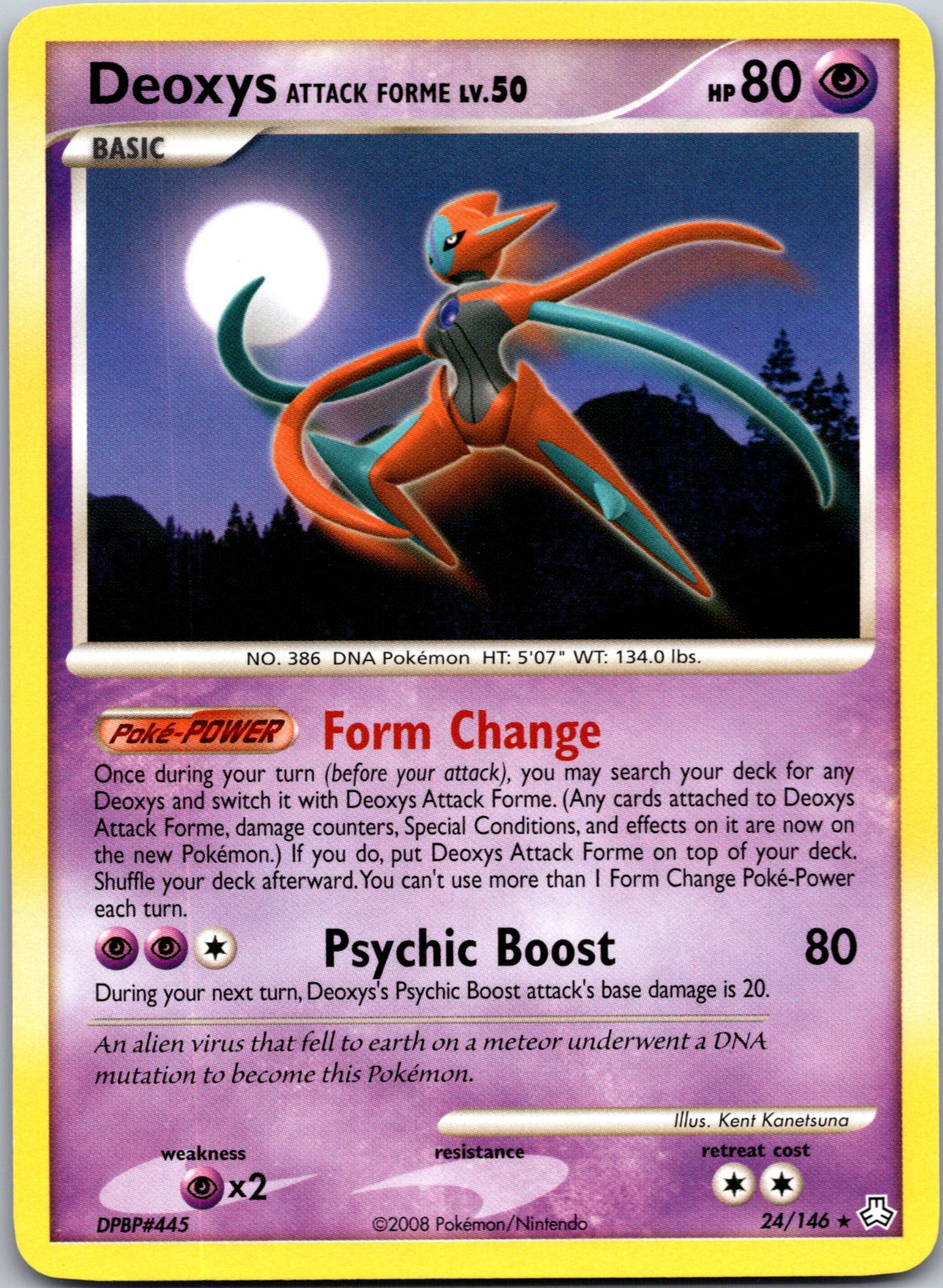 2008 Legends Awakened 24/146 Deoxys Attack Forme LP