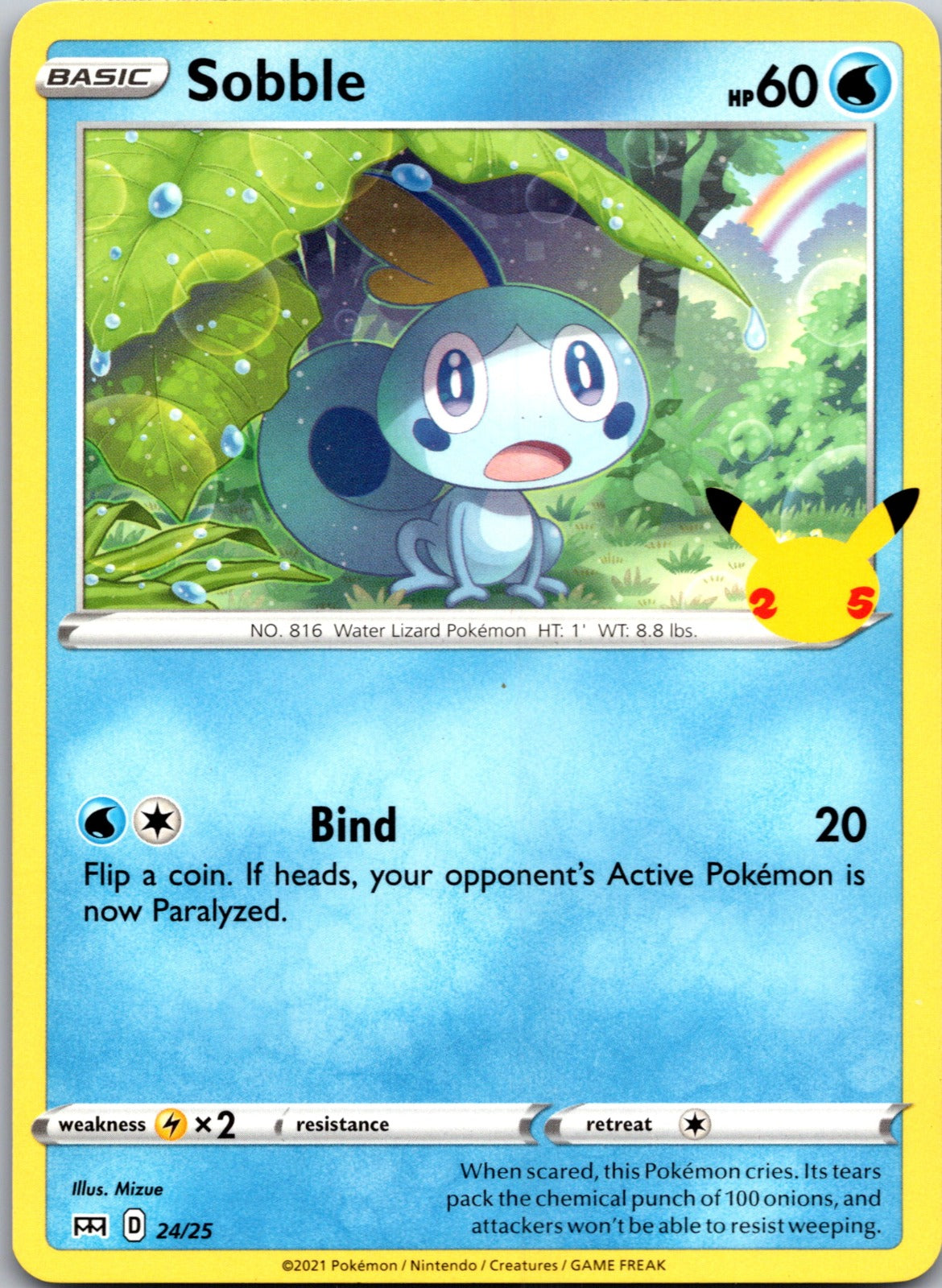 2019 SWSH: Sword and Shield Promo Cards SWSH003 Sobble LP