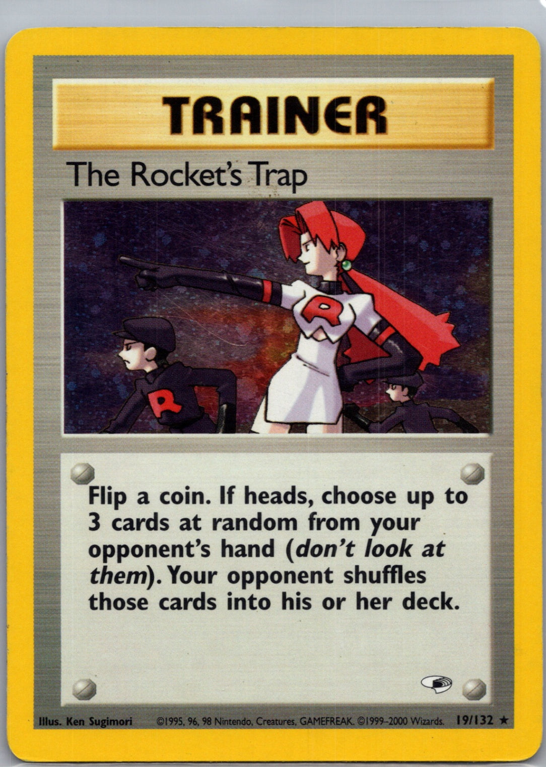 2000 Gym Heroes 019/132 The Rocket's Trap Holo Rare G342