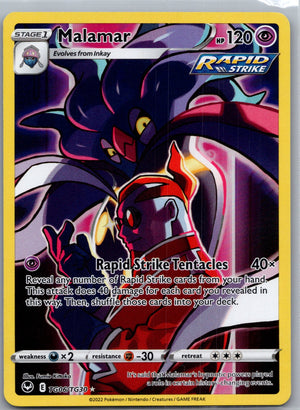 2022 SWSH12: Silver Tempest Trainer Gallery TG06/TG30 Malamar LP