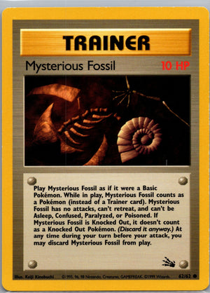 Fossil 62/62 Mysterious Fossil Common NM
