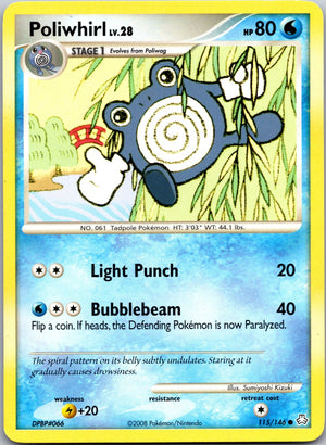 2008 Legends Awakened 115/146 Poliwhirl LP