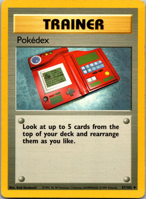 1999 Base Set #087/102 Pokedex Uncommon C186