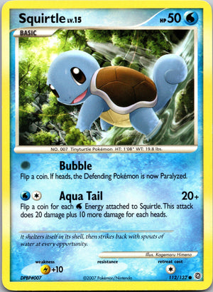 2007 Secret Wonders 112/132 Squirtle LP