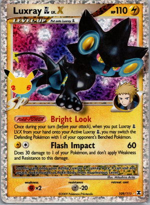 Luxray GL Lv.X Holofoil Ultra Rare Rising Rivals 109/111 NM