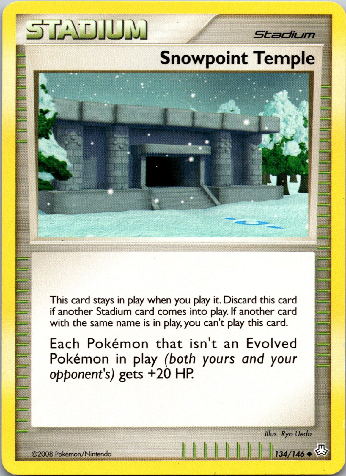 2008 Legends Awakened 134/146 Snowpoint Temple HP Z238