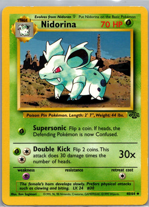 2000 Base Set 2 053/130 Nidorina LP
