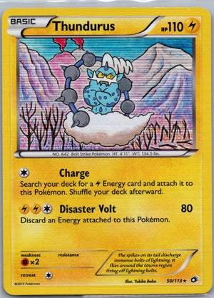 2016 Deck Exclusives 050/113 Thundurus - (BW Legendary Treasures) LP