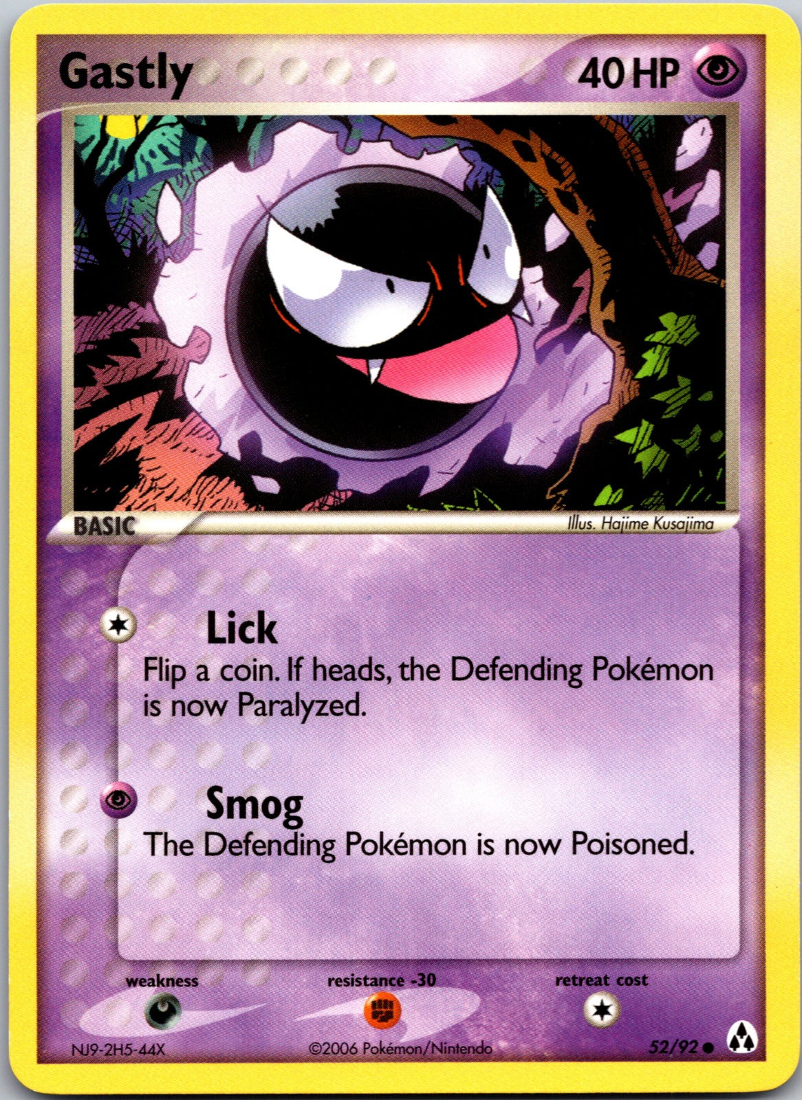 2006 Legend Maker 52/92 Gastly LP